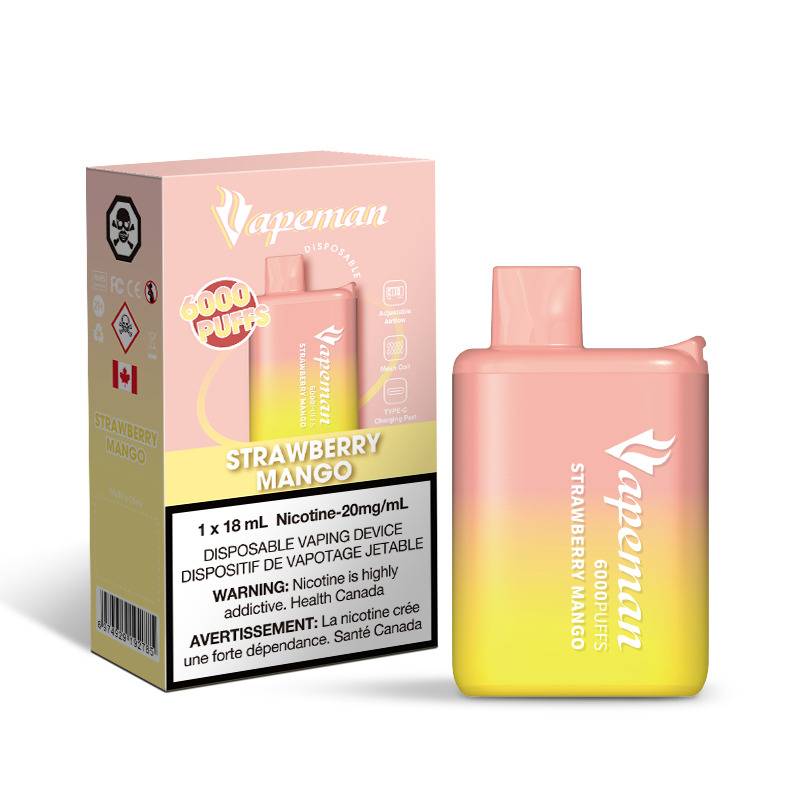 VAPEMAN 6000 STRAWBERRY MANGO