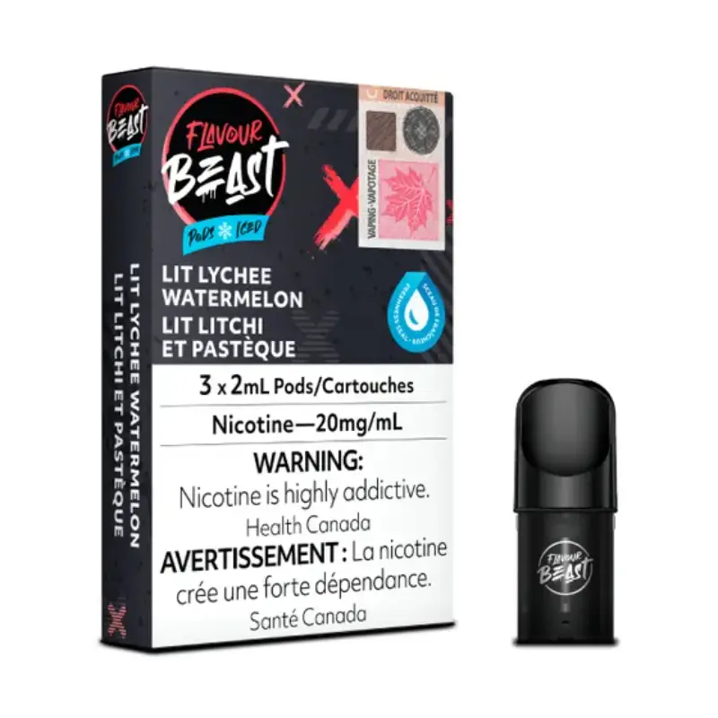 FLAVOUR BEAST POD LIT LYCHEE WATERMELON