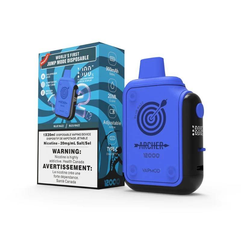 VAPMOD ARCHER 12000 BLUE RAZZ