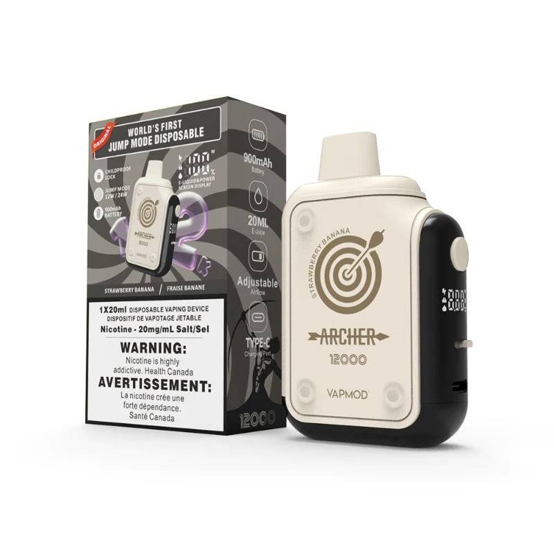 VAPMOD ARCHER 12000 STRAWBERRY BANANA