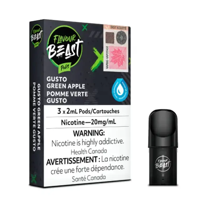 FLAVOUR BEAST POD GUSTO GREEN APPLE