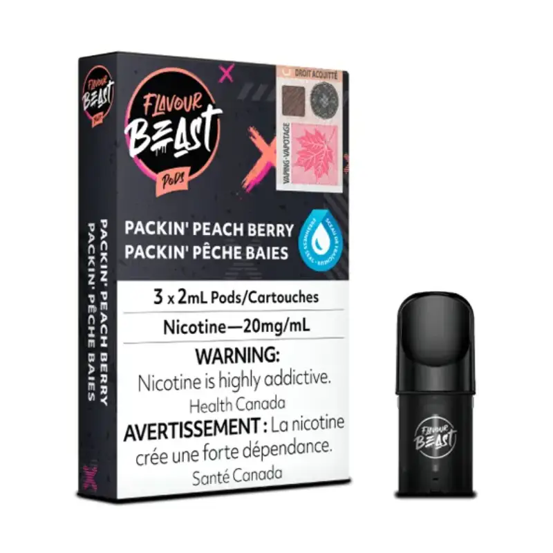 FLAVOUR BEAST POD POP'N PEACH BERRY