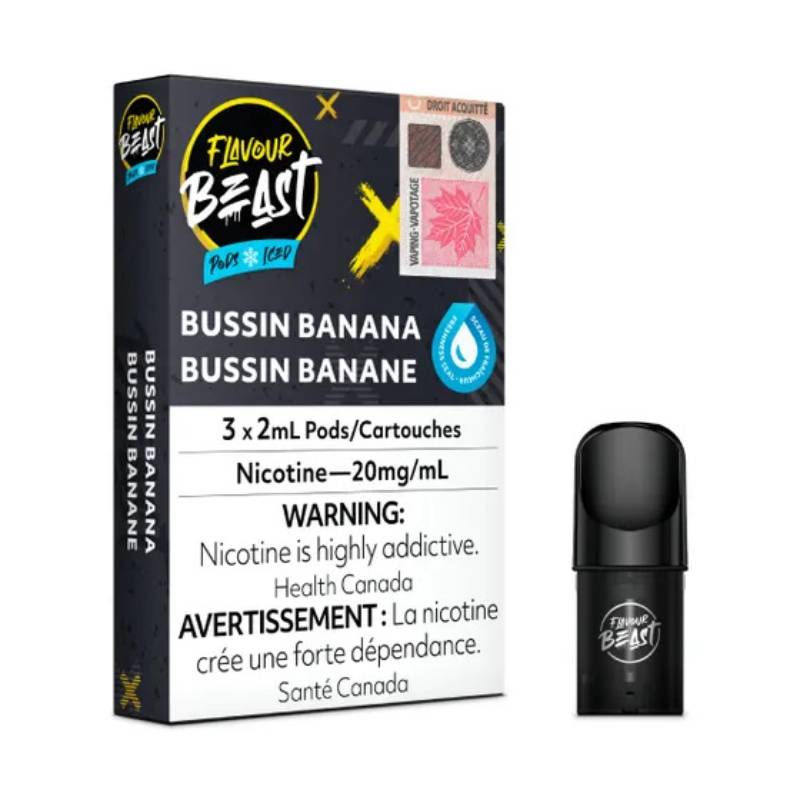 FLAVOUR BEAST POD BUSSIN' BANANA ICED