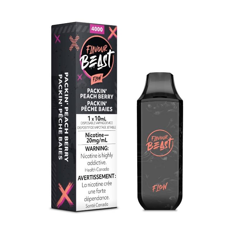 FLAVOUR BEAST 4000 PUFFS PACKIN' PEACH BERRY