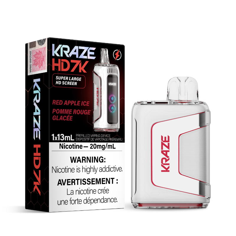 KRAZE HD 7K Red Apple Ice 20mg