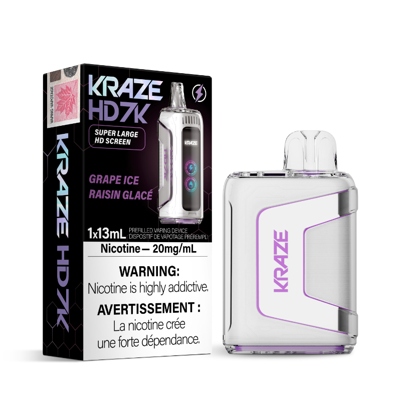 KRAZE HD 7K Grape Ice 20mg