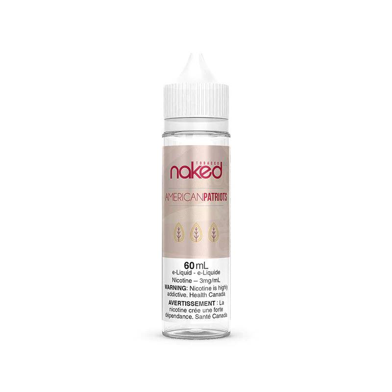 NAKED TOBACCO AMERICAN PATRIOTS FREEBASE 60 ML