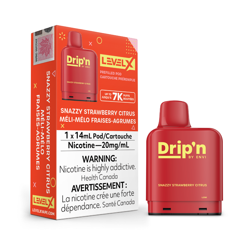 Level X Drip'n Pod Snazzy Strawberry Citrus