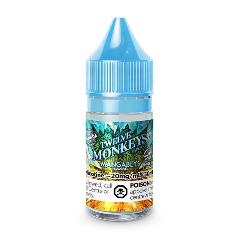 TWELVE MONKEY MANGABEYS SALT NIC ICE 30 ML