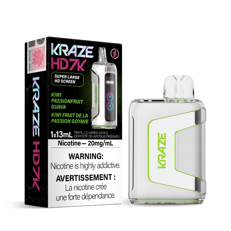 KRAZE HD 7K Kiwi Passionfruit Guava 20mg