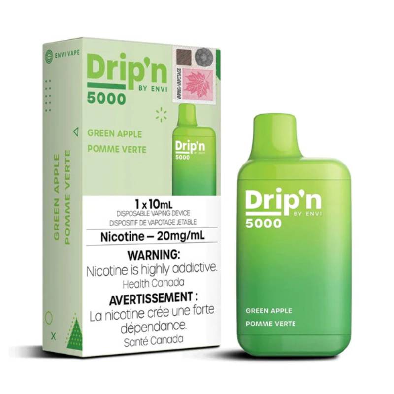 DRIP'N 5000 PUFFS GREEN APPLE