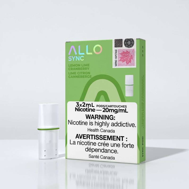 ALLO PODS LEMON LIME CRANBERRY 20MG