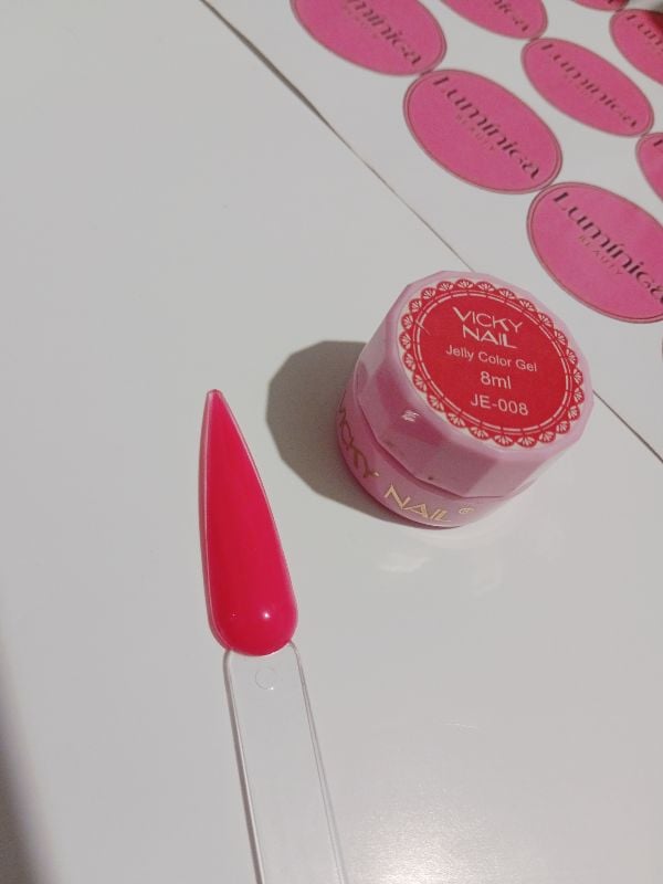 GEL ESMALTE VICKY NAIL ROJO
