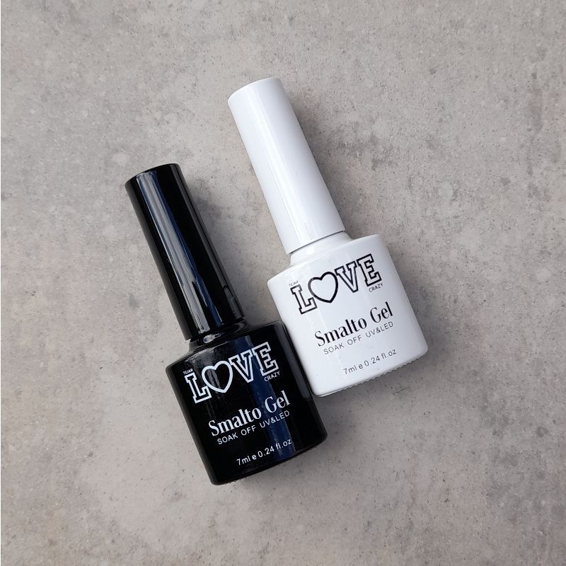 ESMALTES LOVE CRAZY NEGRO/BLANCO