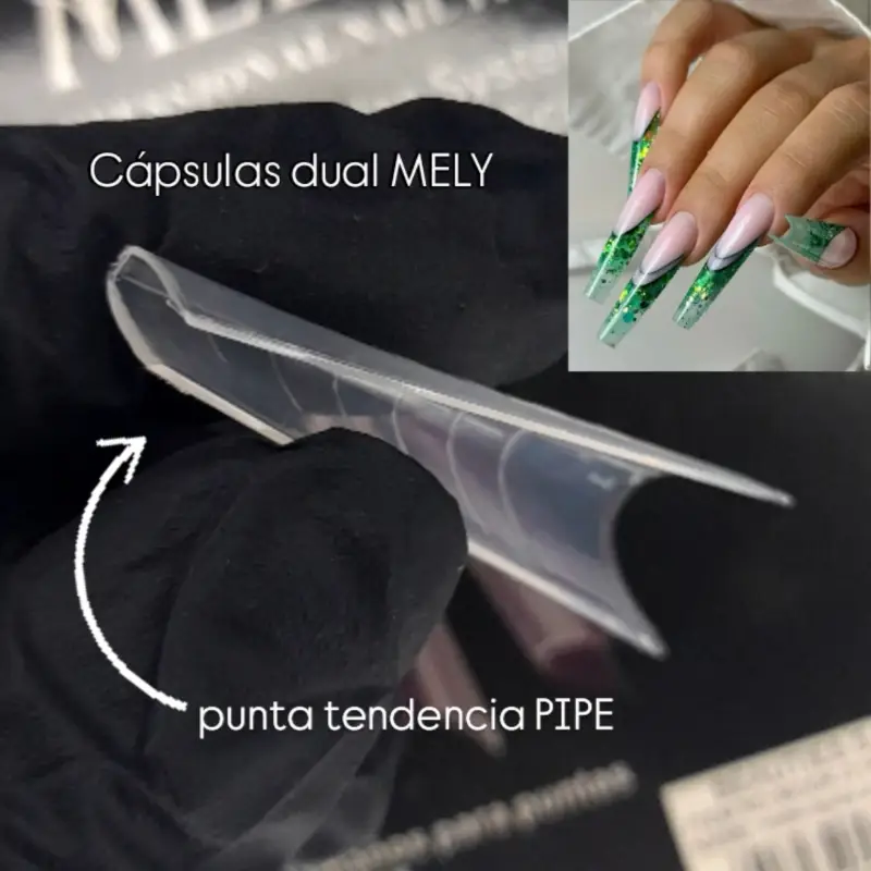 CAPSULA DUAL MELY 120PCS 
PUNTA PIPE
