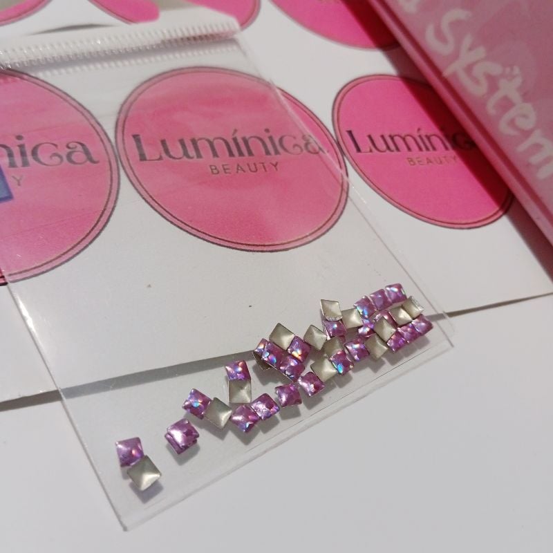 STRASS ROSA CUADRADO