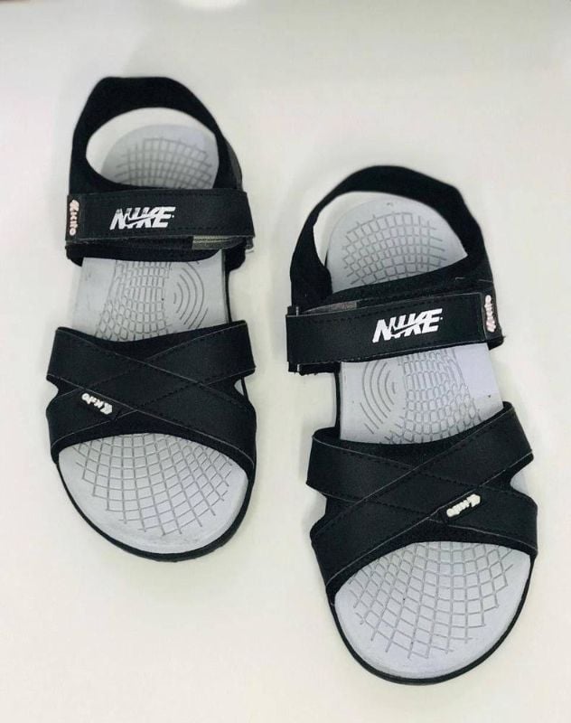 MENS FIBER CASUAL SANDELS BLACK KITTO