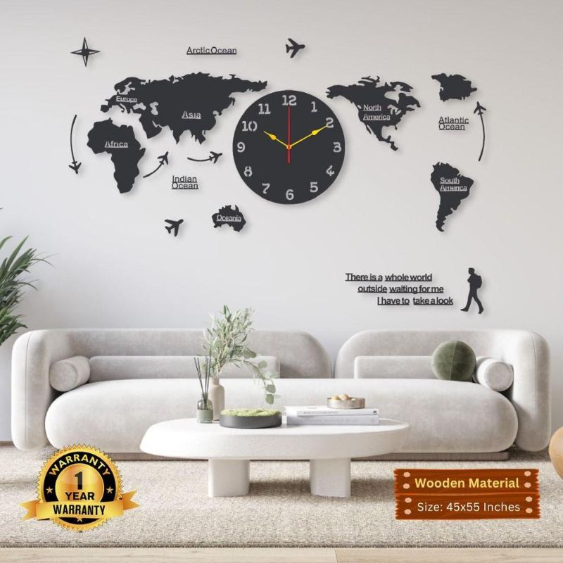 WORLD 🌎 MAP CLOCK