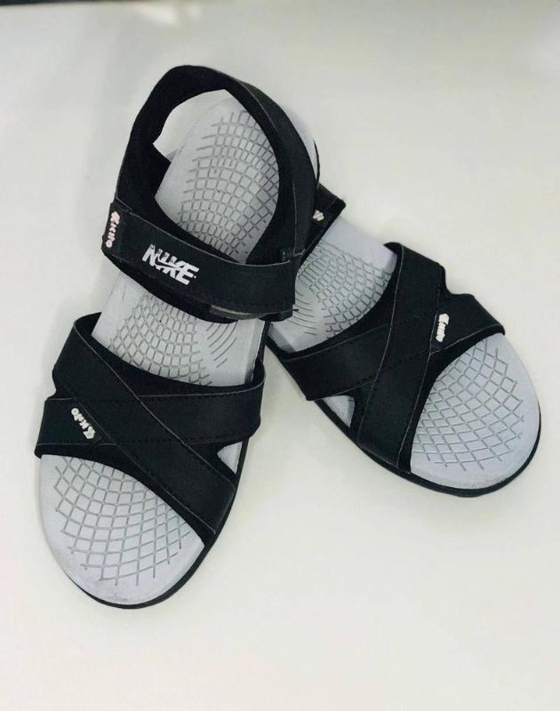 MENS FIBER CASUAL SANDELS BLACK KITTO