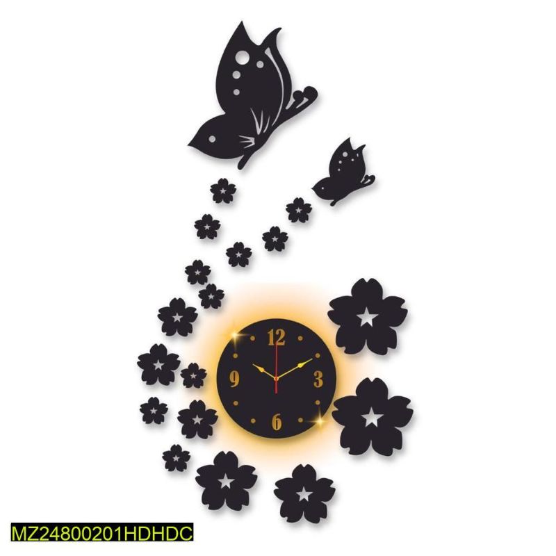 BUTTERFLY WALL CLOCK