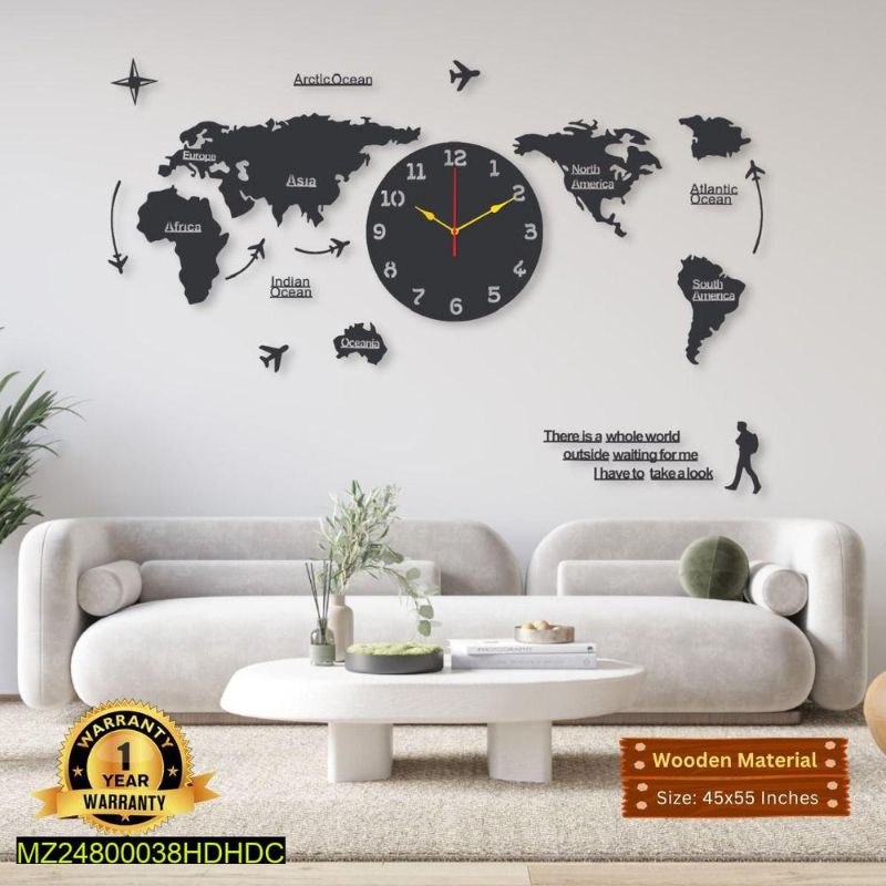 WORLD 🌎 MAP CLOCK