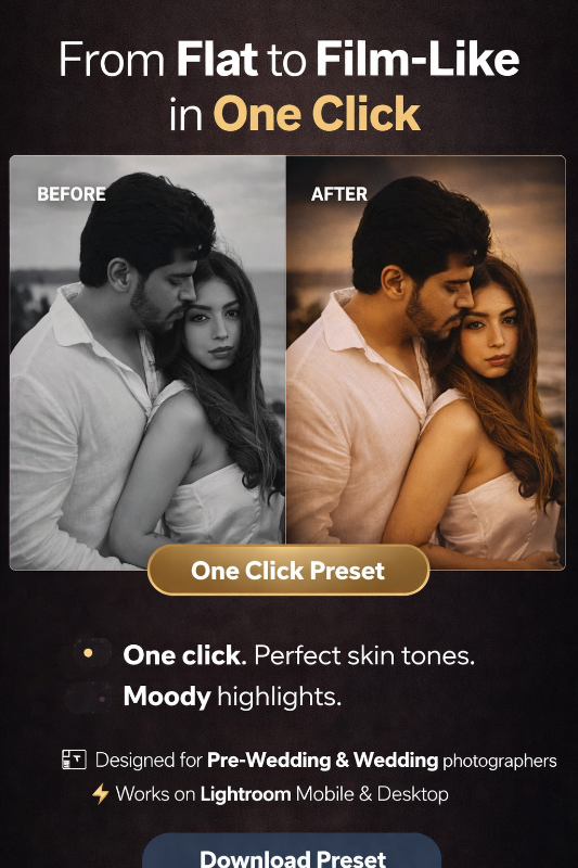4 premium presets for photoshoot