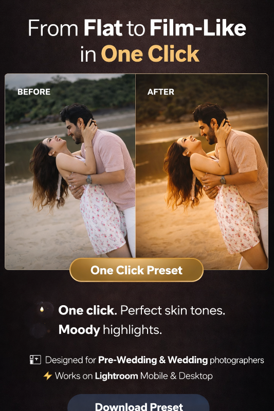 5 premium presets for photoshoot