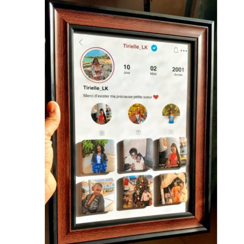 Tableau et 6 Magnets Personnalisés