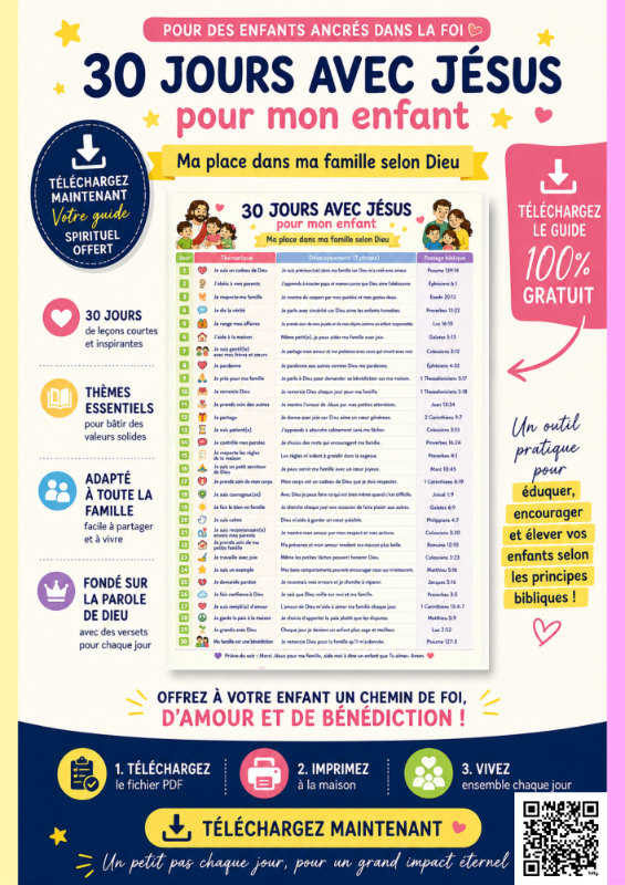 30 Jours avec Jésus pour Enfant