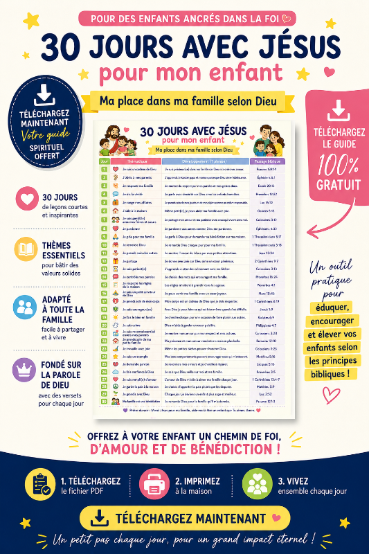 30 Jours avec Jésus pour Enfant