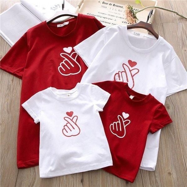 T-shirt + Personnalisaation Pack Famille 4 T-Shirt