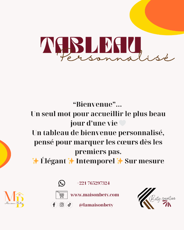 Tableau evenementiel
