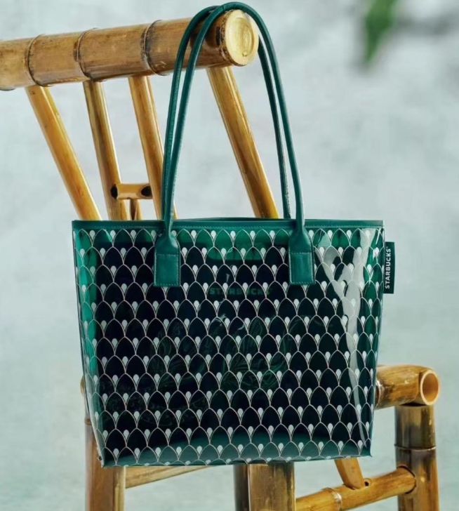 Starbucks Exclusive Jelly Tote w/laptop sleeve