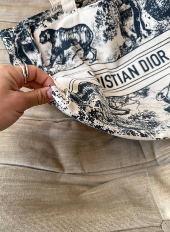 Christian Dioriviera tote bag Navy Blue (Canvas)