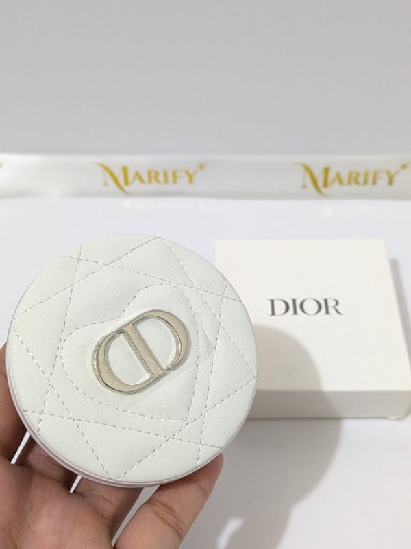 Dior Quilted Compact Mirror White