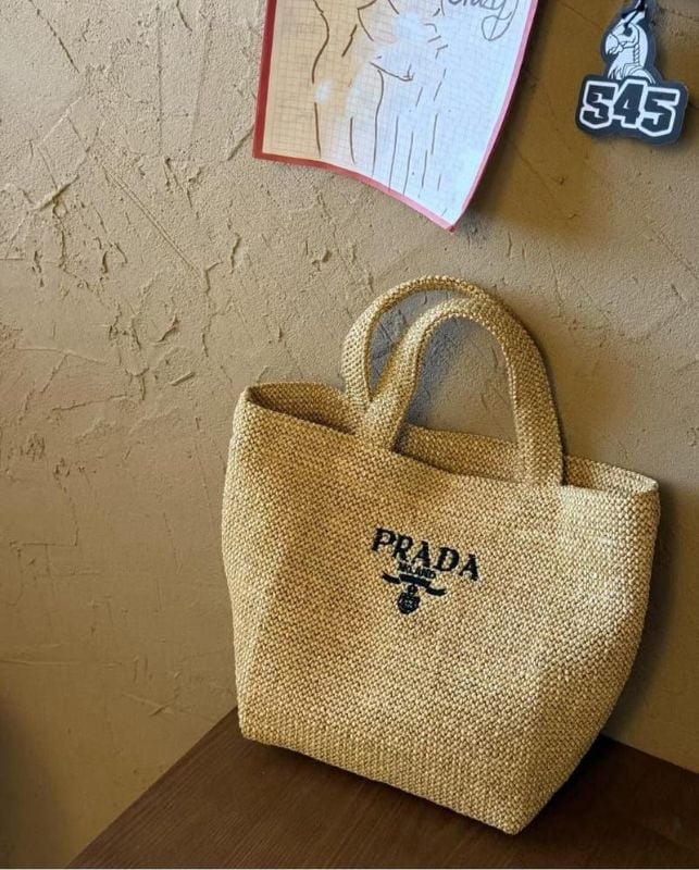 Prada Beauty L'Homme Raffia Bag