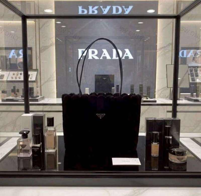 PRADA Uniform Soft Furry Handbag
