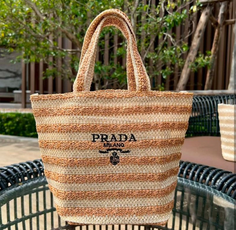 Prada Beauty L'Homme Straw Bag