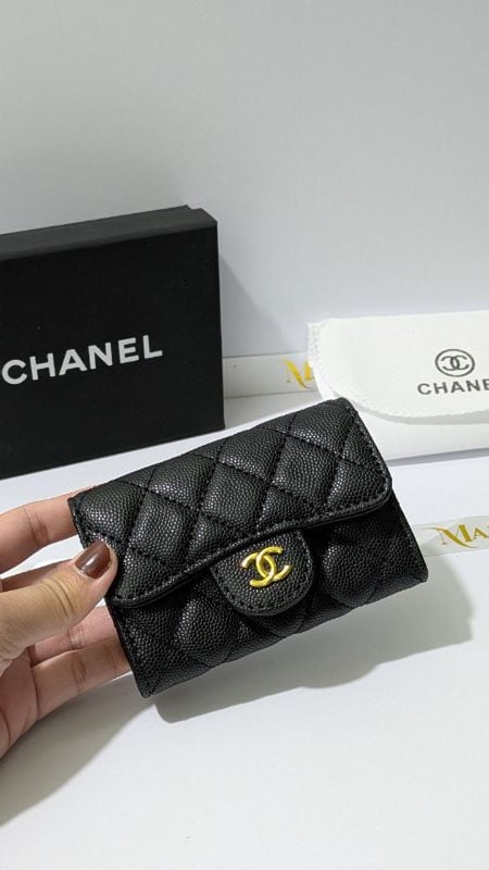 Chanel VIP Gift Caviar Quilted Mini Flap Card Holder/Wallet