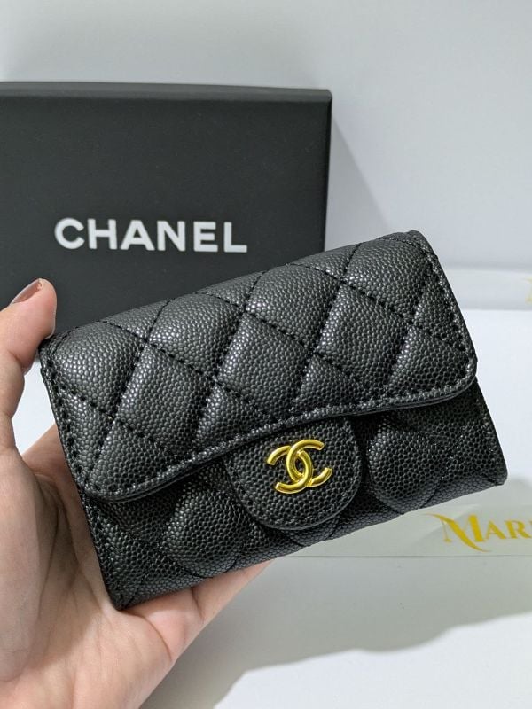 Chanel VIP Gift Caviar Quilted Mini Flap Card Holder/Wallet