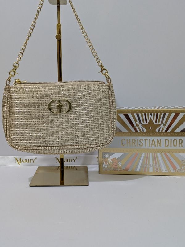 Christian Dior 2025 Holiday VIP Gift Clutch with Chain