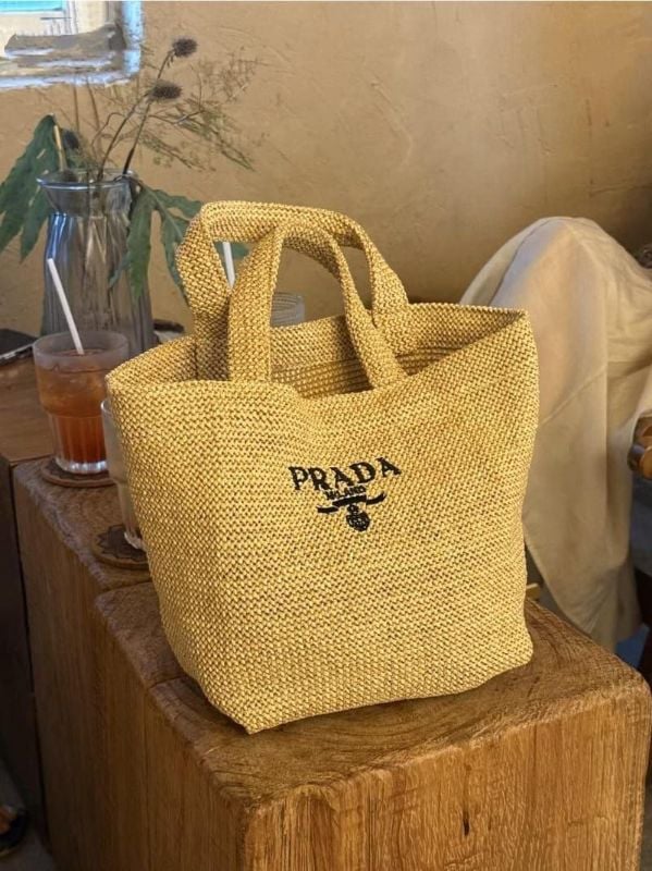 Prada Beauty L'Homme Raffia Bag