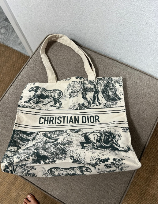 Christian Dioriviera tote bag Navy Blue (Canvas)
