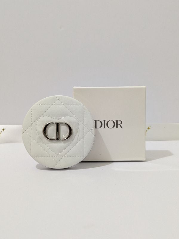 Dior Quilted Compact Mirror White
