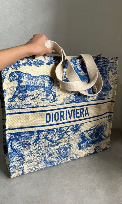 Christian Dioriviera tote bag Blue