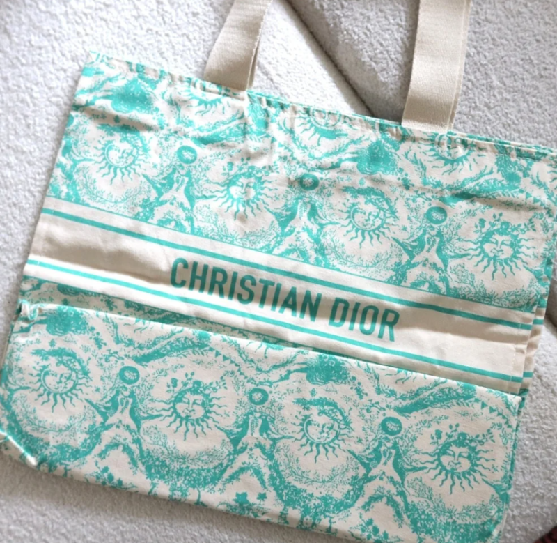 Christian Dioriviera tote bag Green (Canvas)
