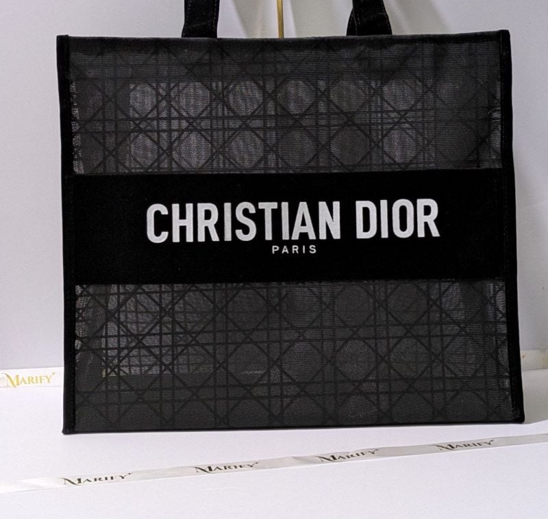 New Christian Dior Black Mesh Tote 2025