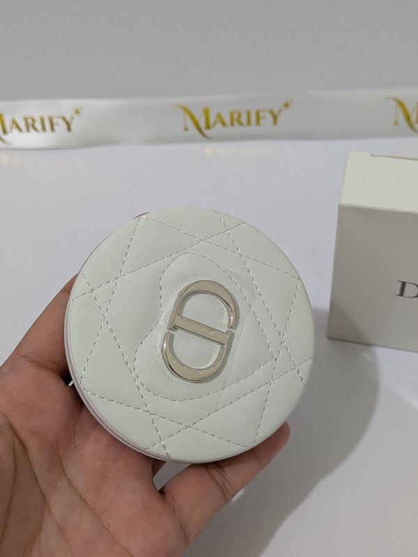 Dior Quilted Compact Mirror White