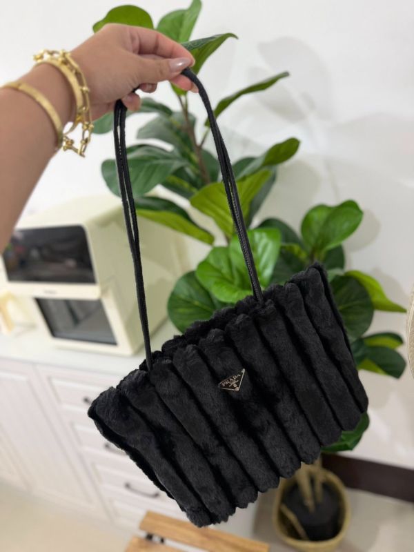 PRADA Uniform Soft Furry Handbag