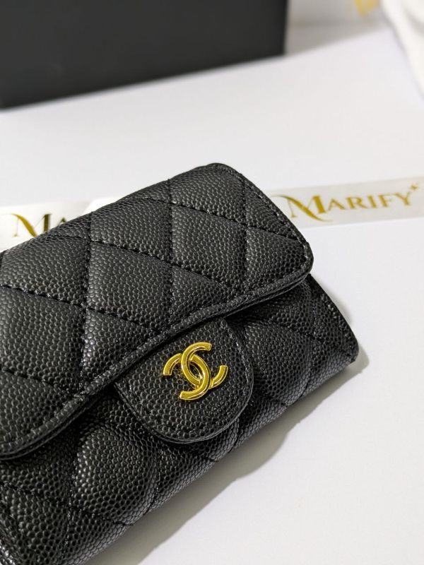 Chanel VIP Gift Caviar Quilted Mini Flap Card Holder/Wallet